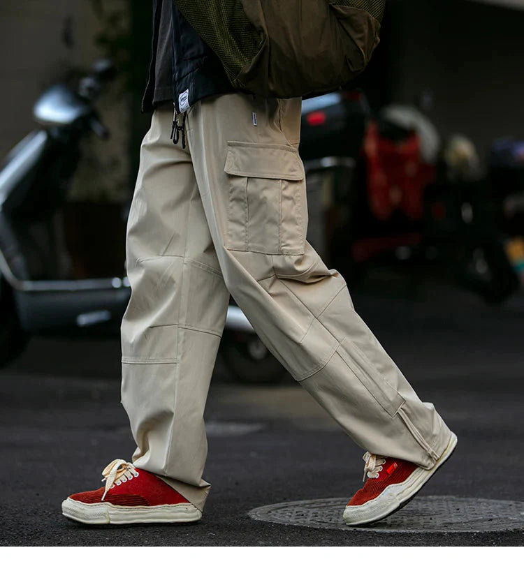 Straight Leg Twill Cargo Pants Newgew