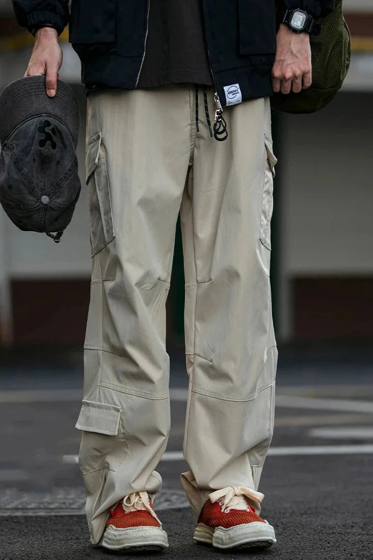 Straight Leg Twill Cargo Pants Newgew