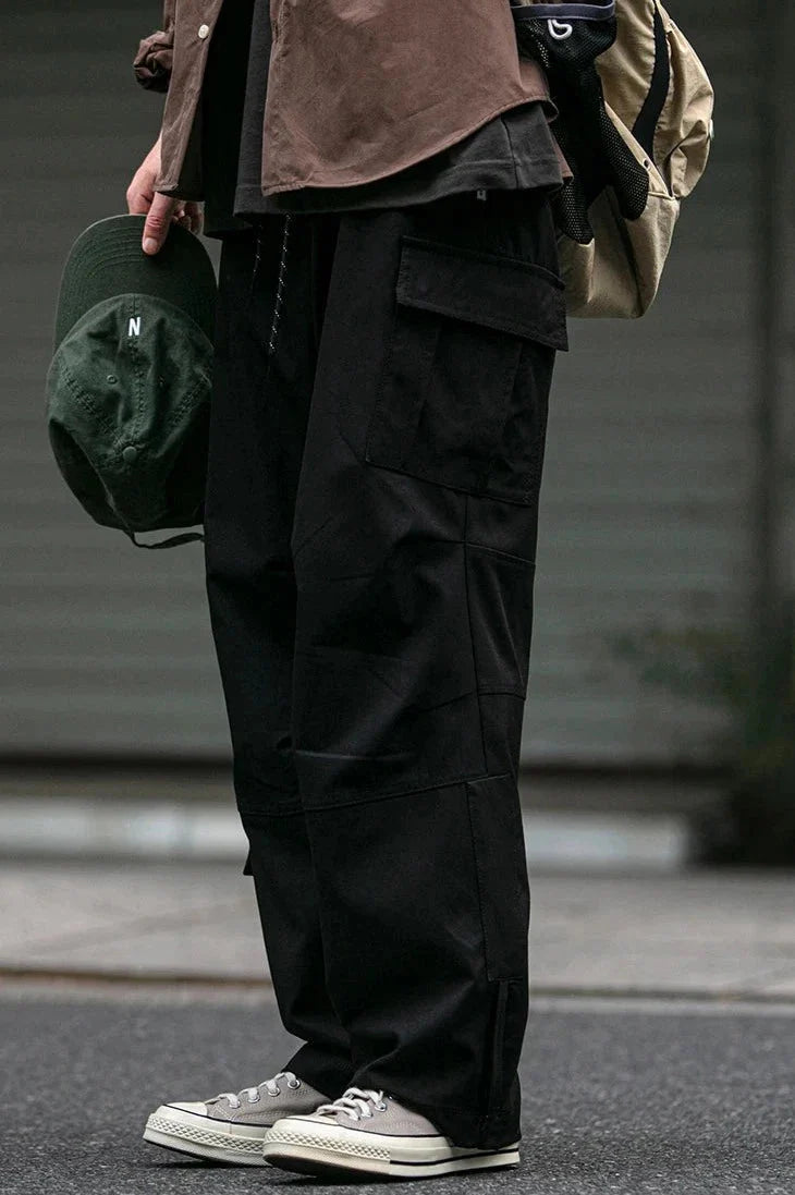 Straight Leg Twill Cargo Pants Newgew