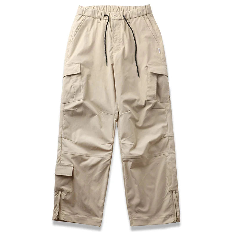 Straight Leg Twill Cargo Pants Newgew