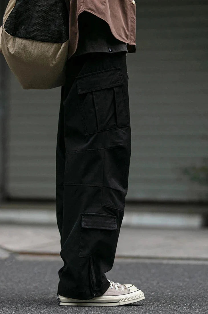 Straight Leg Twill Cargo Pants Newgew