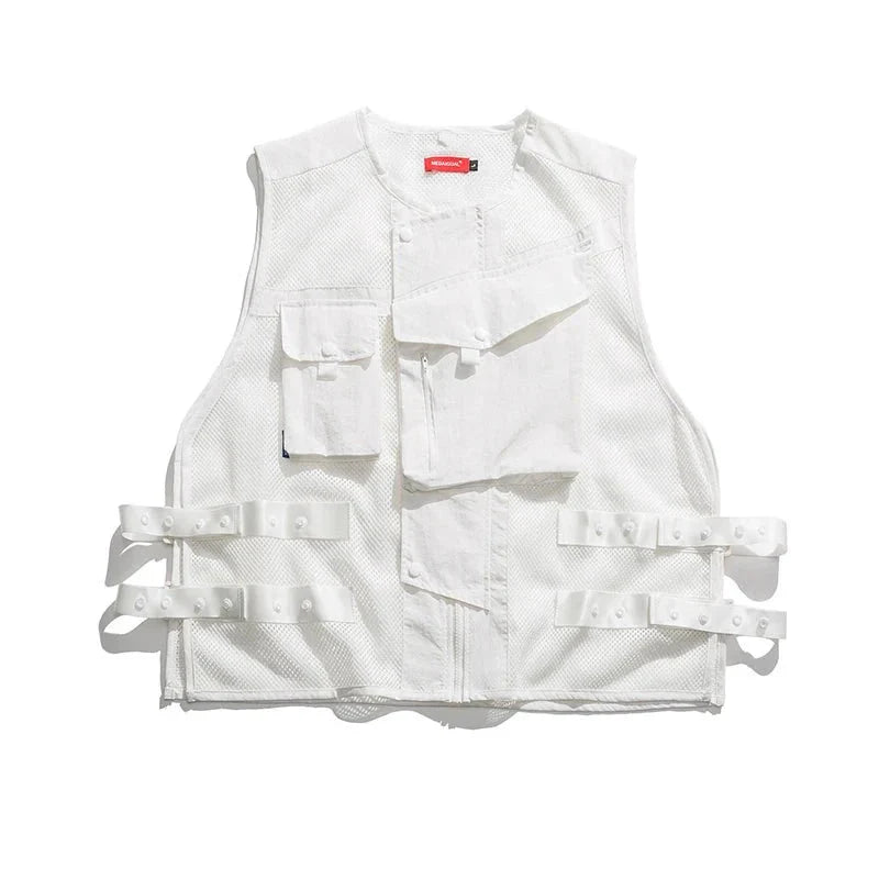 Strapped Mesh Utility Vest Newgew