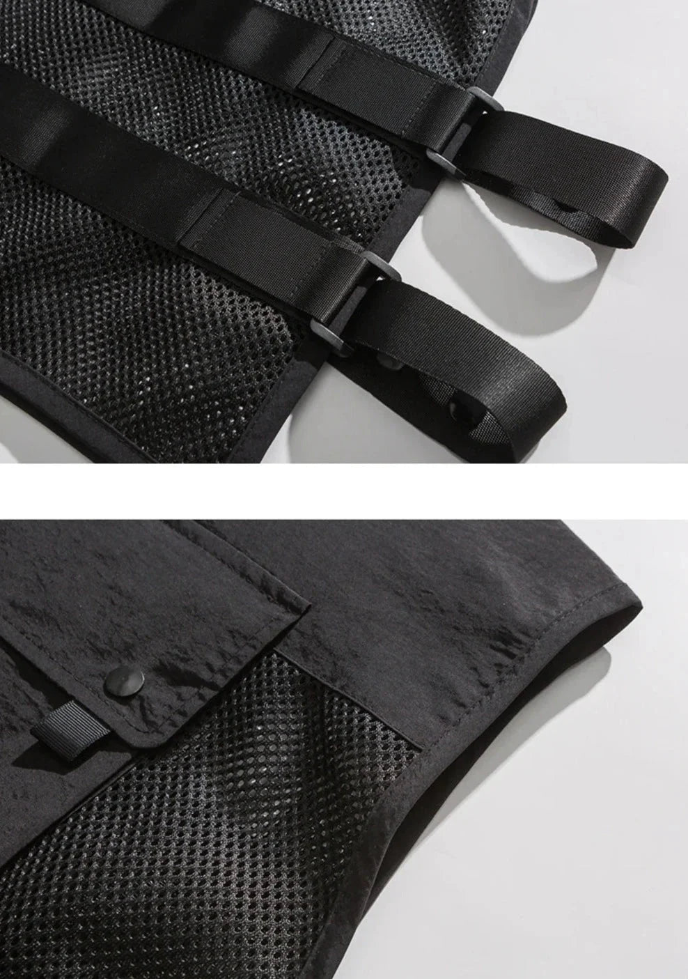 Strapped Mesh Utility Vest Newgew
