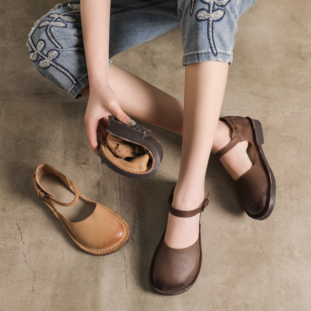 Summer Soft Leather Casual Flat Shoes Newgew Shoes