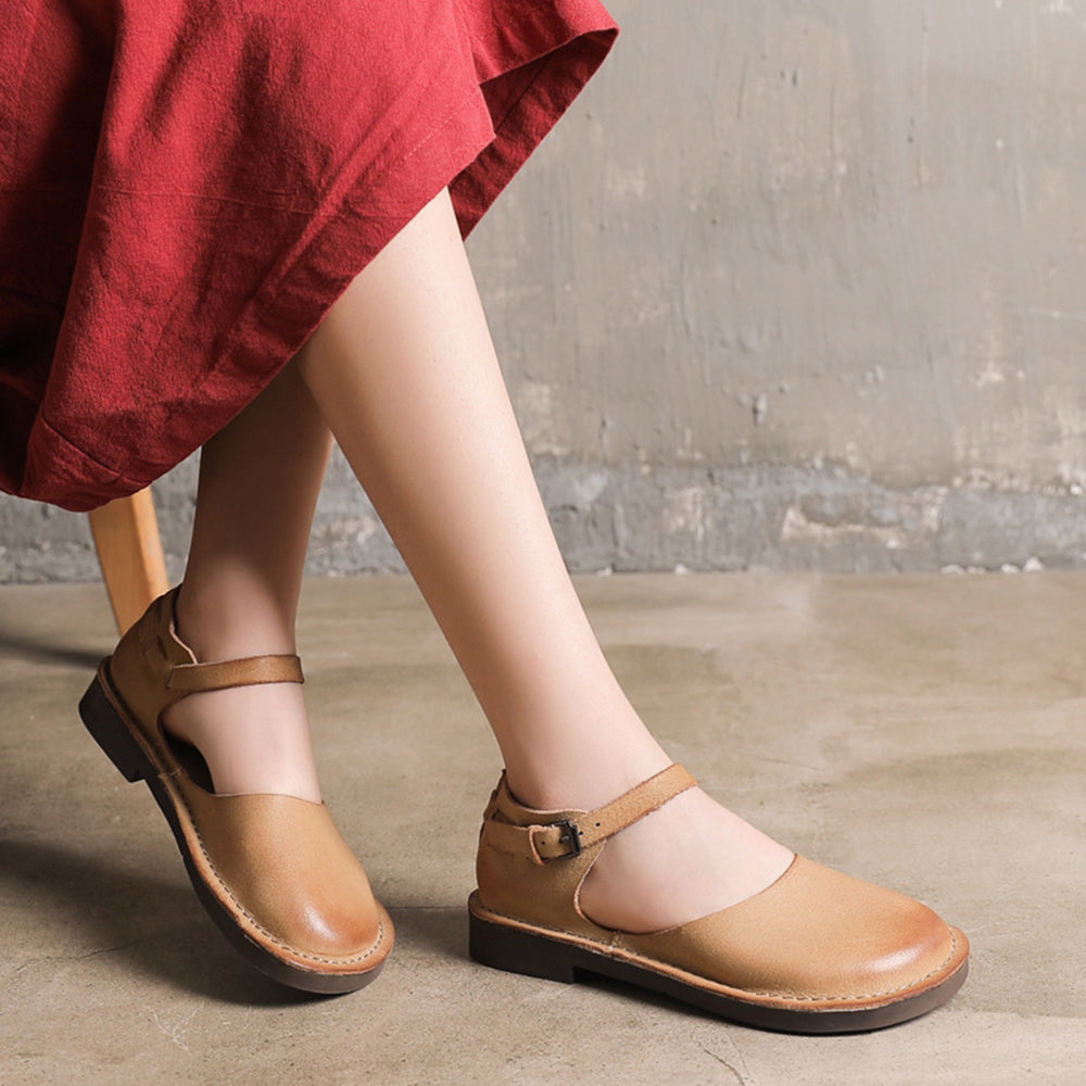 Summer Soft Leather Casual Flat Shoes Newgew Shoes