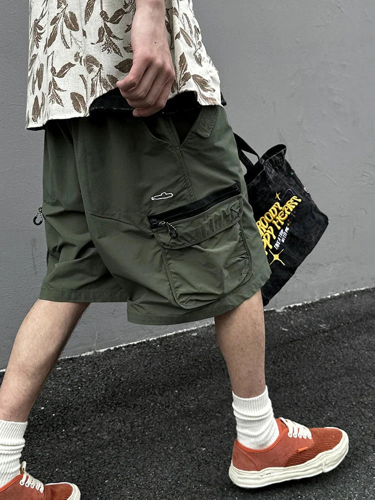 Textured Utility Cargo Shorts Newgew