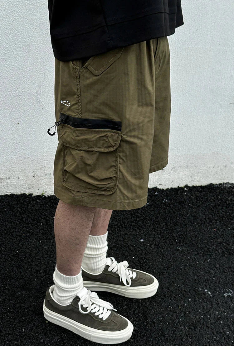 Textured Utility Cargo Shorts Newgew