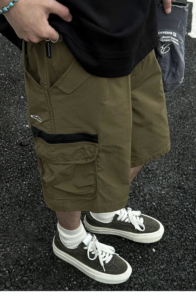 Textured Utility Cargo Shorts Newgew