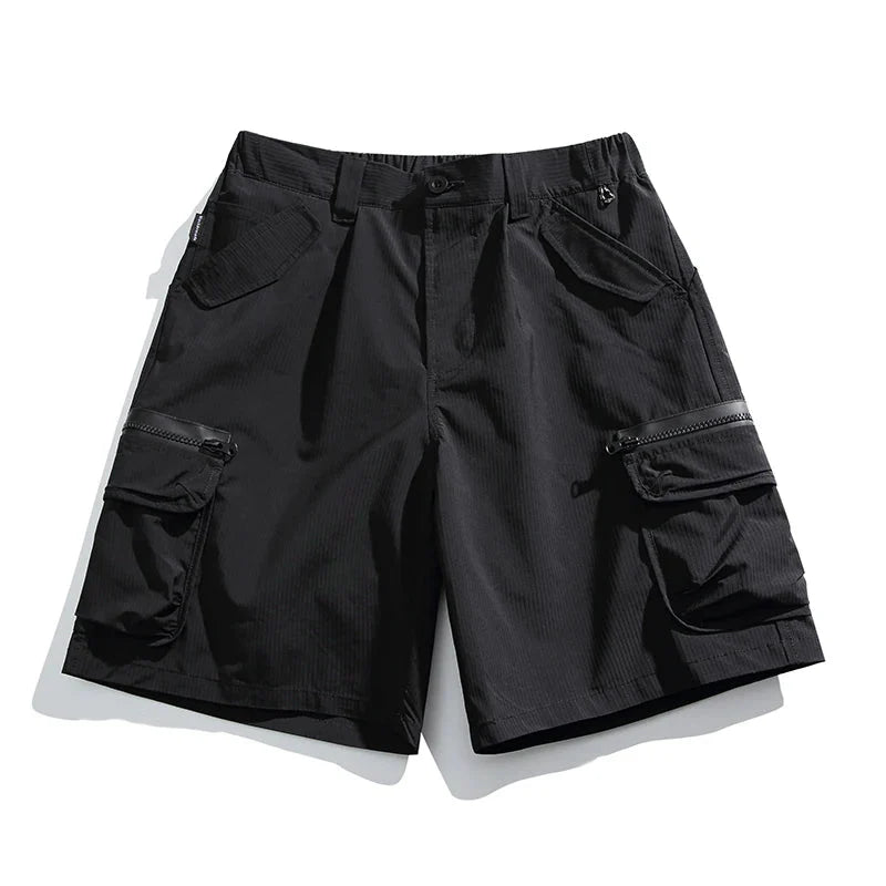 Textured Utility Cargo Shorts Newgew