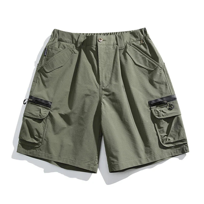 Textured Utility Cargo Shorts Newgew