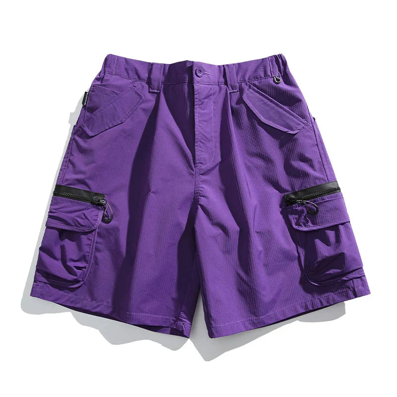 Textured Utility Cargo Shorts Newgew