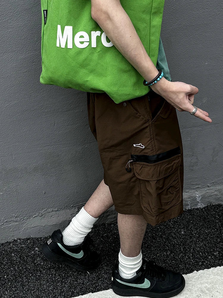 Textured Utility Cargo Shorts Newgew