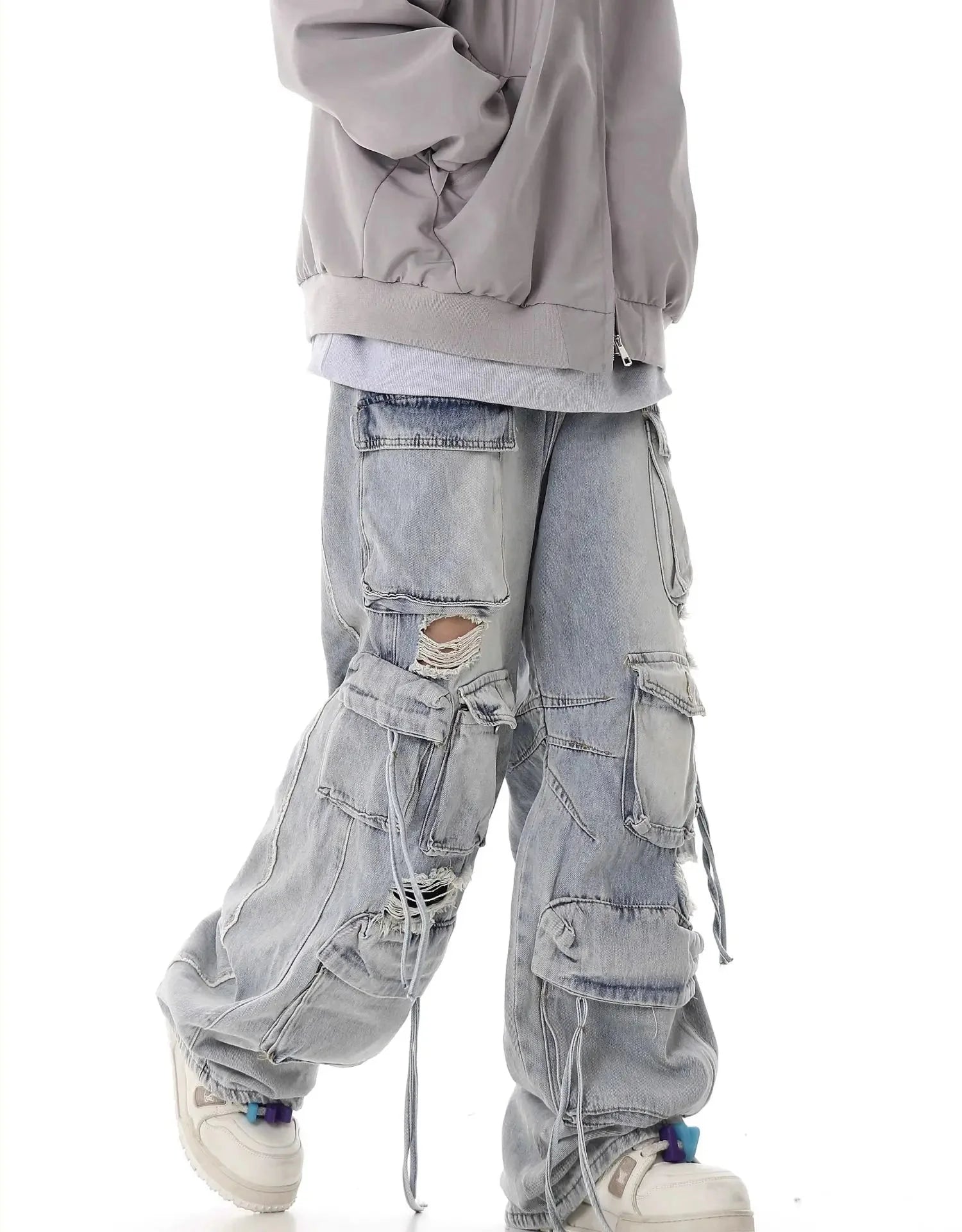 Ultimate Destroyed Baggy Cargo Jeans Newgew