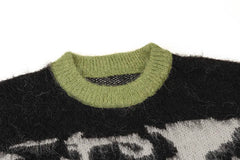 VANCARHELL 'Faces' Moahir Style Sweater Newgew