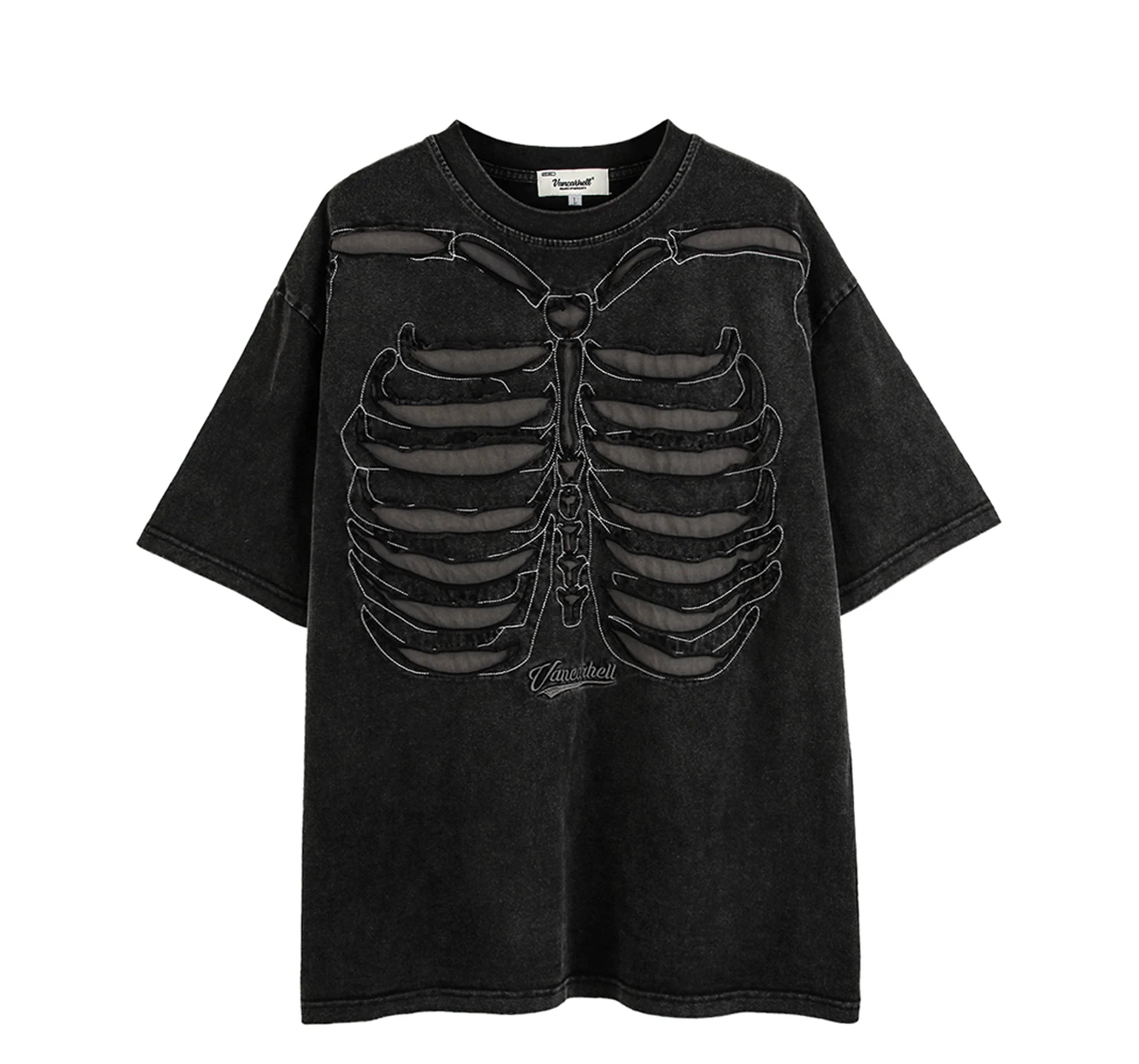 VANCARHELL Skeleton Ribcage T-Shirt Newgew