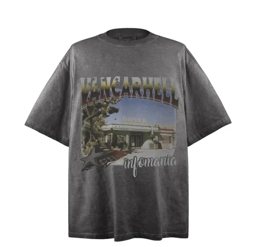 VANCARHELL Vintage Graphic T-Shirt Newgew