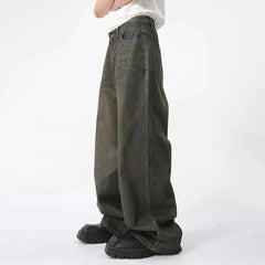 Vintage Coated Baggy Jeans Newgew