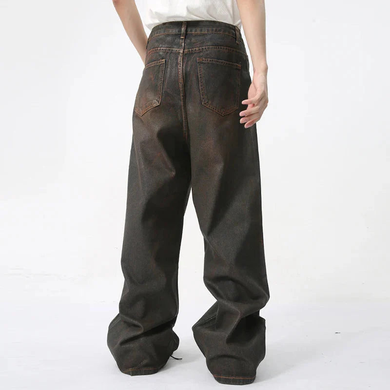 Vintage Coated Baggy Jeans Newgew