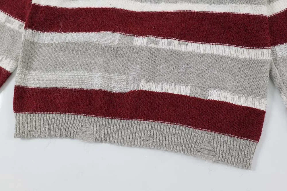 Vintage Striped Rugby Sweater Newgew