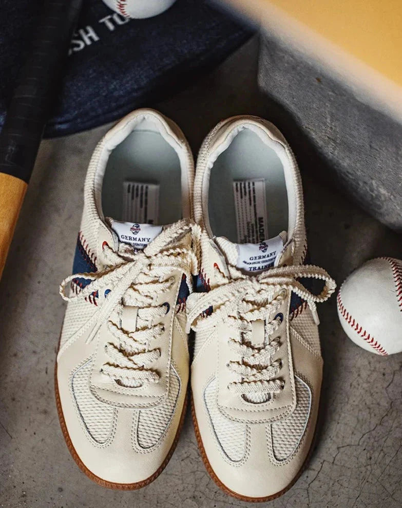 Vintage Style Baseball Sneakers Newgew