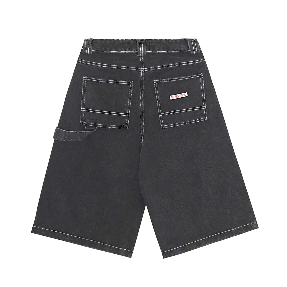 Washed Black Carpenter Jorts Newgew