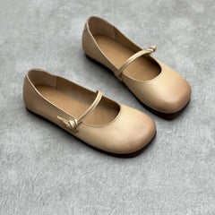 Women Handmade Soft Leather Peas Shoes Newgew Shoes