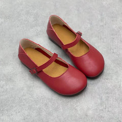 Women Handmade Versatile Soft Leather Flats Newgew Shoes