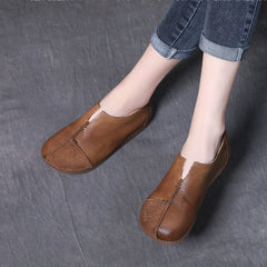 Women Spliced Slit Flat Casual Shoes Newgew Shoes