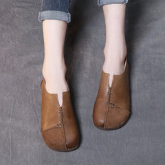 Women Spliced Slit Flat Casual Shoes Newgew Shoes