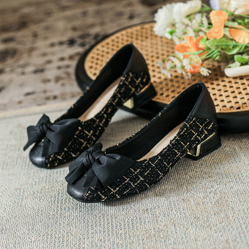 Women Soft Bowknot Casual Chic Pumps Newgew Shoes