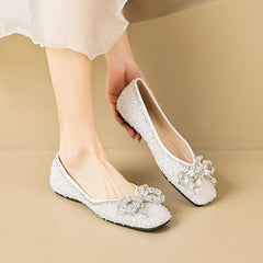 Women Fashion Crystal Comfort Soft Flats Newgew Shoes