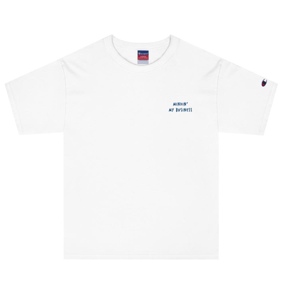 AFFICIAL x CHAMPION 'Mindin' my Business' Embroidered T-Shirt Newgew