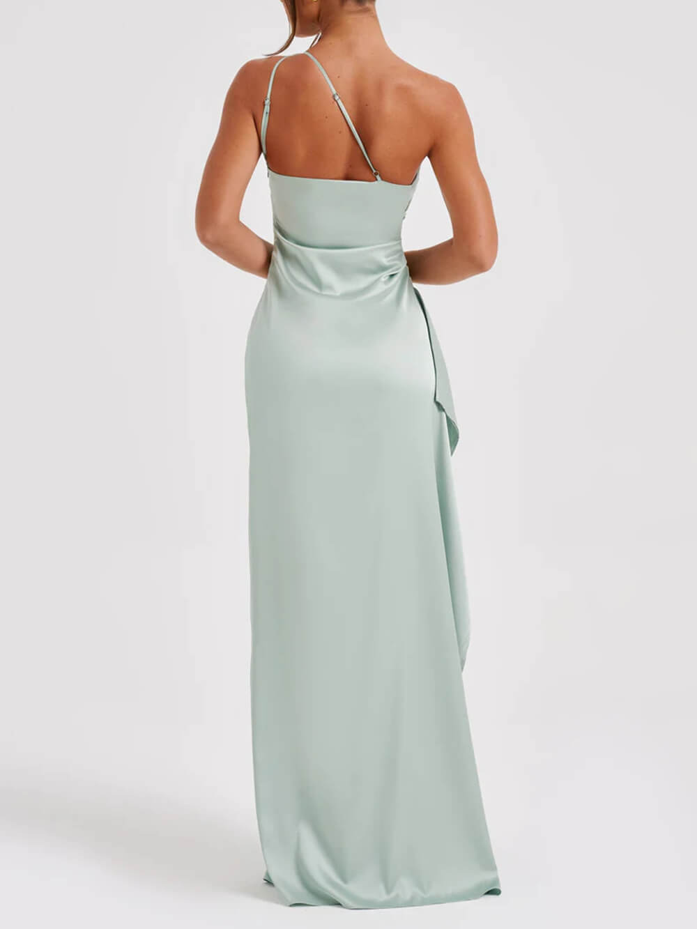 Satin Slit Maxi Dress Newgew Dresses