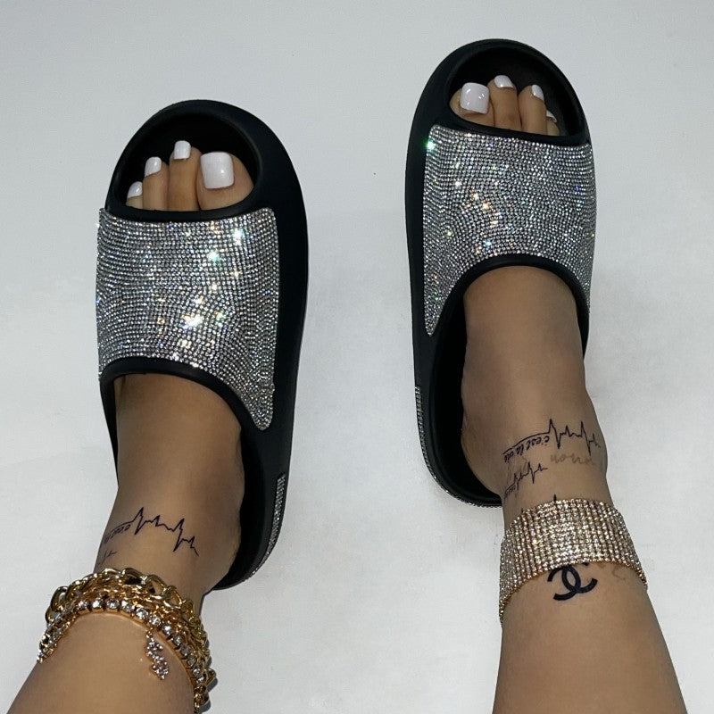 Casual Rhinestone Round Shoes NewGew