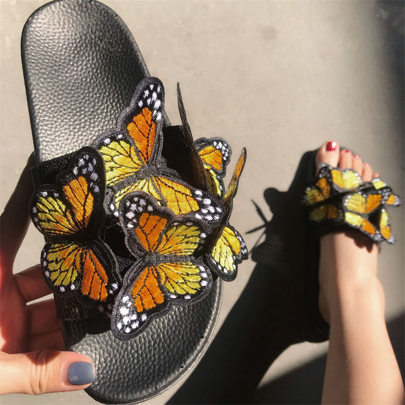 Casual Daily Patchwork Butterfly Round Comfortable Out Door Shoes NewGew