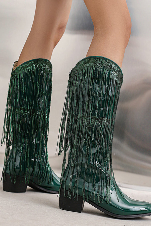 Casual Fringed Mid-calf Boots NewGew