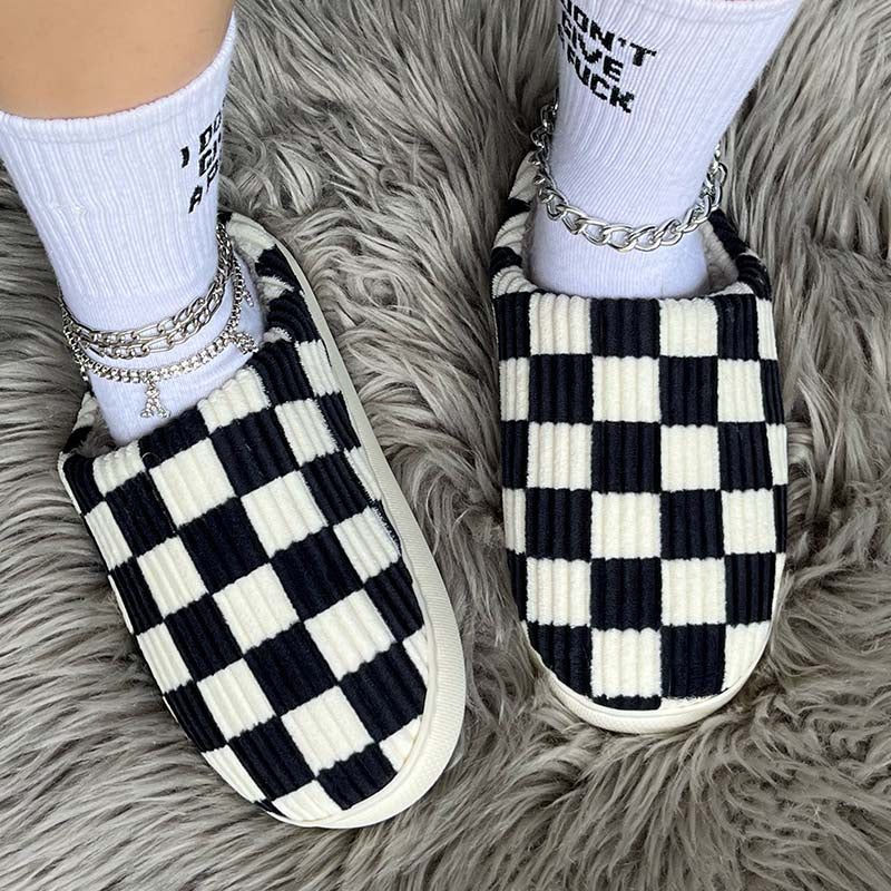 Casual Living Patchwork Round Keep Warm Shoes NewGew