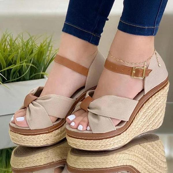 Women Fashion Buckle Wedge Sandals NewGew