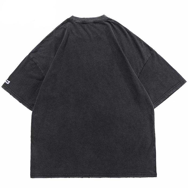 BLACK AIR 'Destruction' Washed Cotton Oversize T-Shirt Newgew