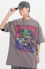 BLACK AIR 'Grave Digger' Washed Cotton Jersey Graphic T-Shirt Newgew