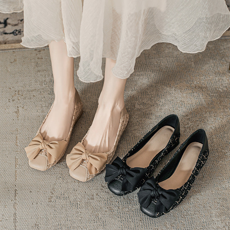 Women Soft Bowknot Casual Chic Pumps Newgew Shoes