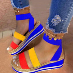 Fashion Casual Patchwork Round Sandals NewGew