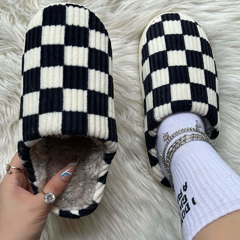 Casual Living Patchwork Round Keep Warm Shoes NewGew