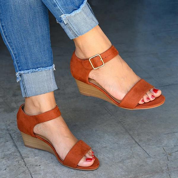 Daily Comfy Low Heel Wedge Sandals NewGew