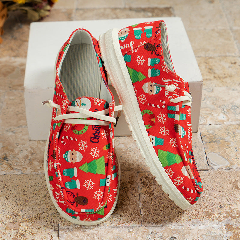 Casual Patchwork Printing Round Comfortable Shoes NewGew