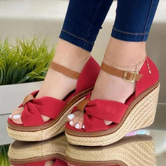 Women Fashion Buckle Wedge Sandals NewGew