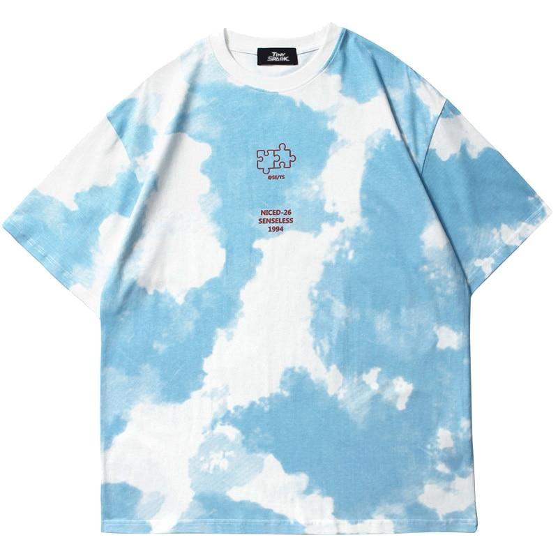 Cloud Print Senseless T-Shirt Newgew