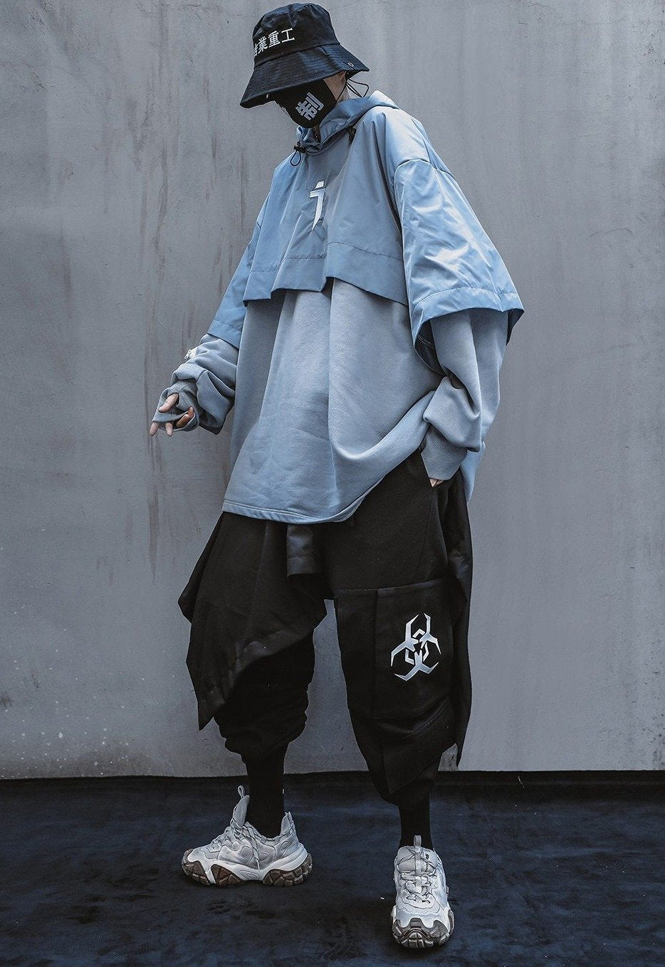 Cyberpunk Poncho Cape Hoodie Newgew