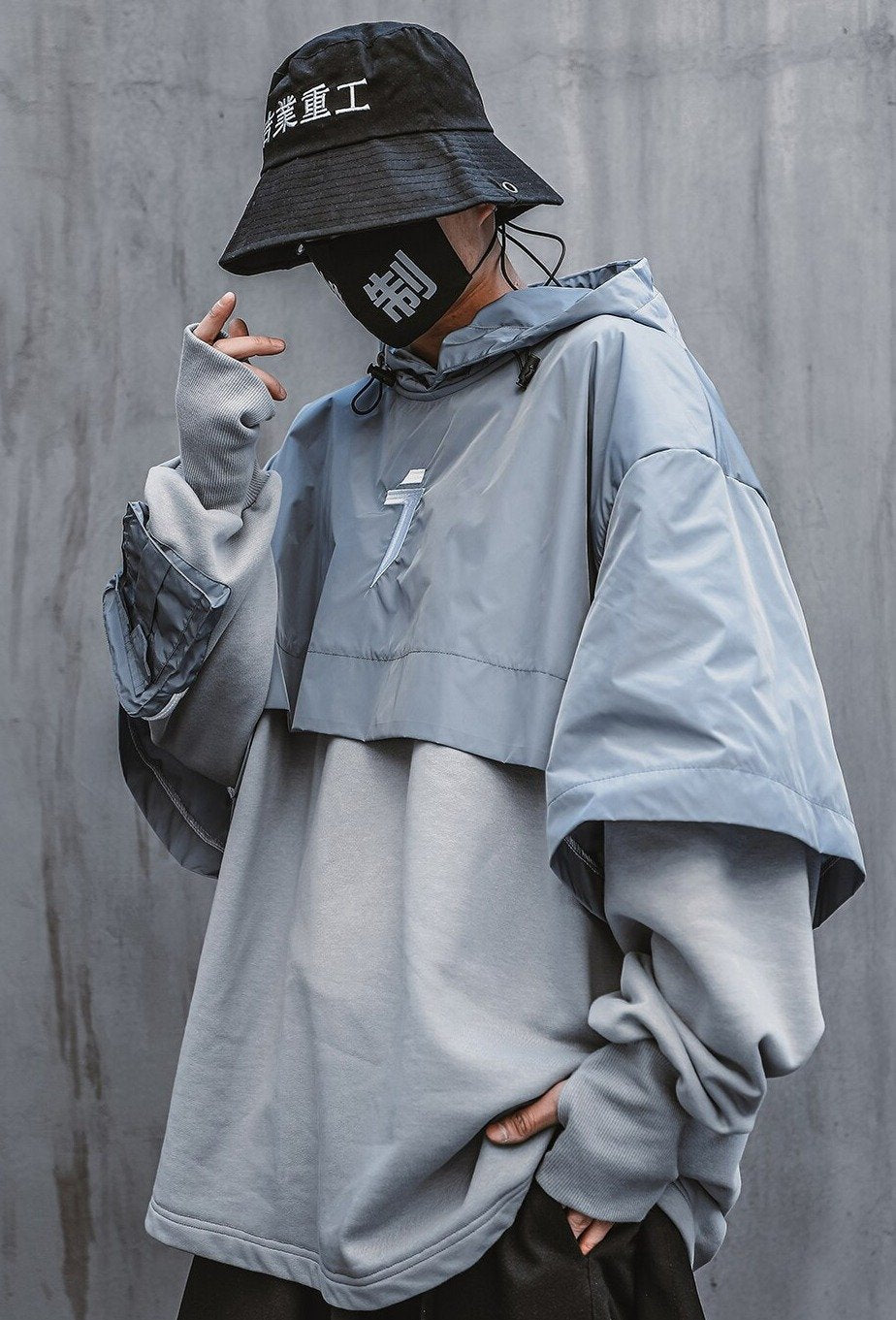 Cyberpunk Poncho Cape Hoodie Newgew