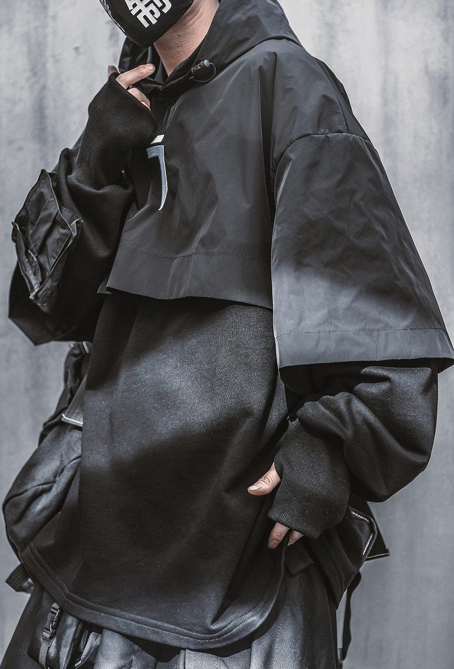 Cyberpunk Poncho Cape Hoodie Newgew